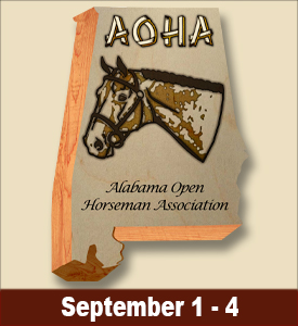 September 1st – 4th   AOHA: Alabama Open Horseman Association Labor Day Horse Show